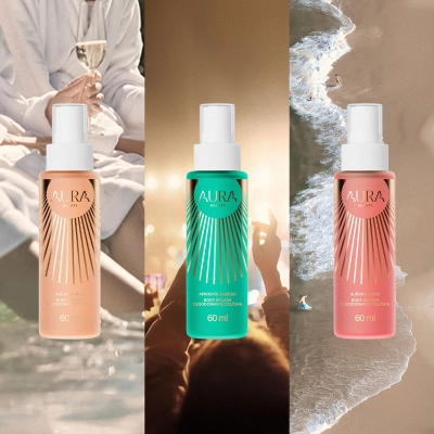 Produto: Kit Trilogia das Deusas Body Splash Aura Beauty 3 Unidades de 60ml