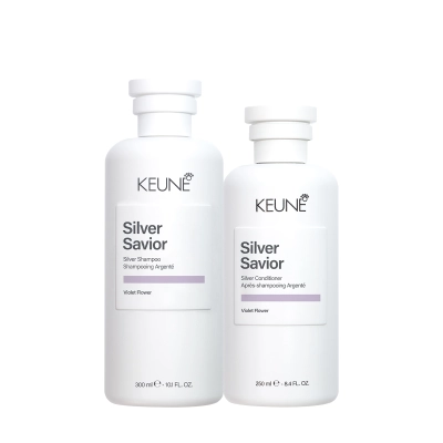 Produto: Kit Shampoo e Condicionador Keune Silver Savior Neutralização e Brilho Platinado 2 Produtos