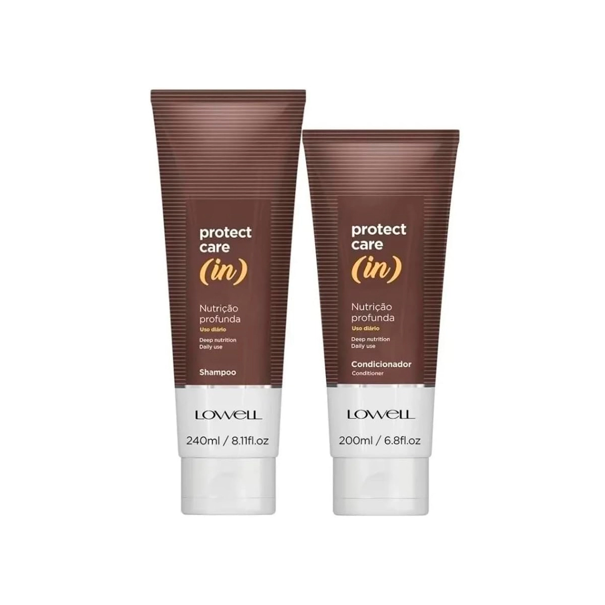 Produto: Kit Lowell Protect Care (in) Shampoo Condicionador Máscara e Pour Toi Parfum Cabelo e Corpo (4 produtos)
