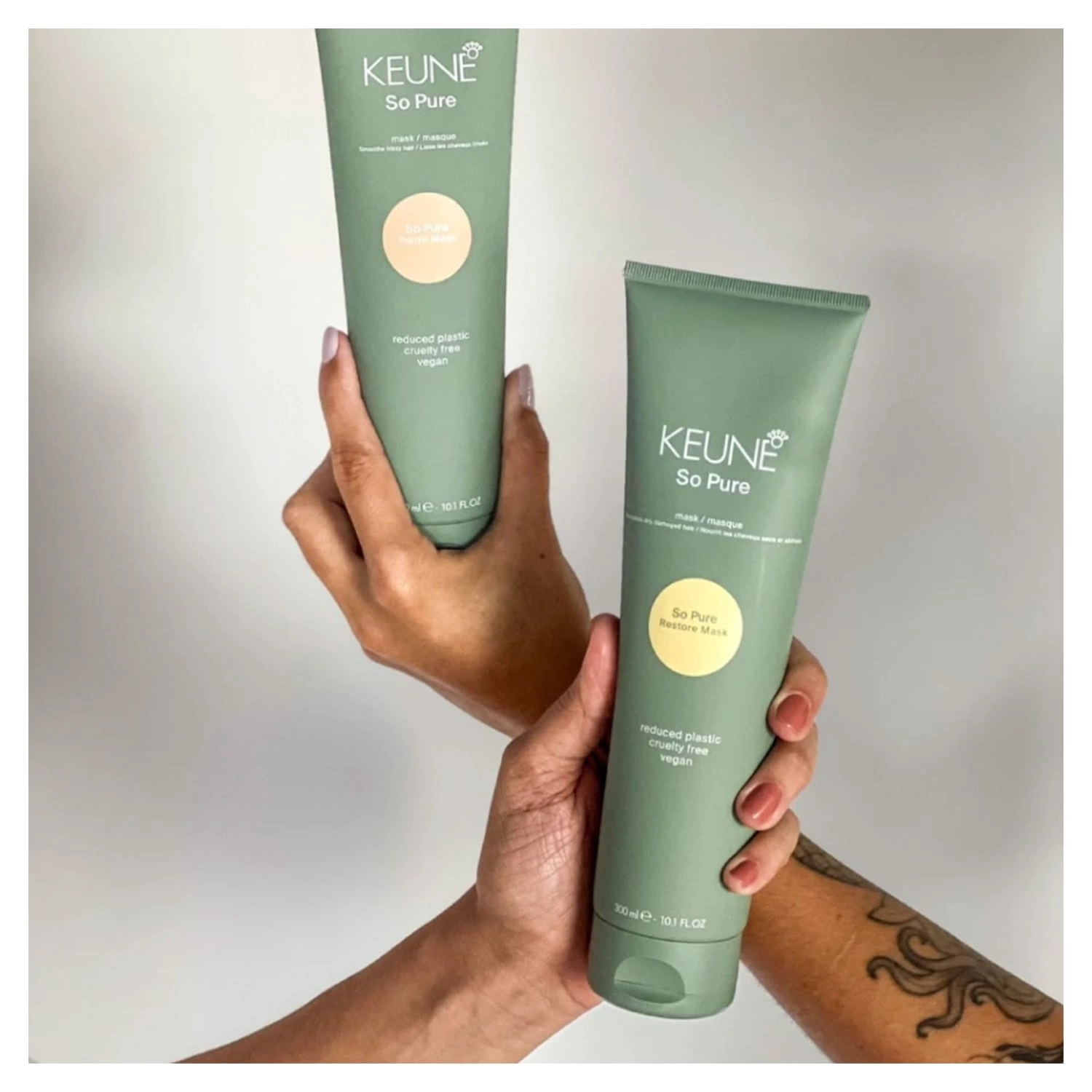 Produto: Kit Keune So Pure Polish Shampoo Refil Máscara e Dispenser Frasco (3 produtos)