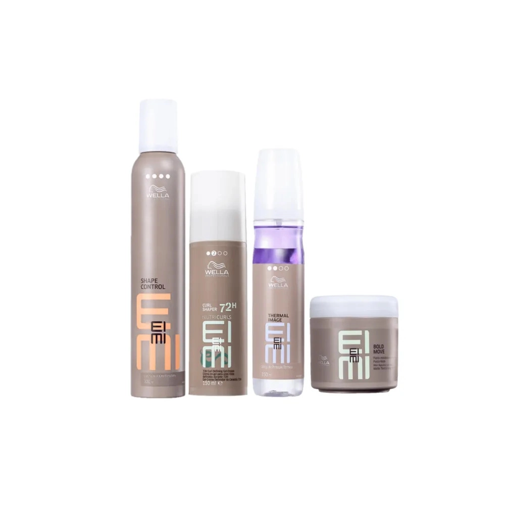 Produto: Kit Wella Professionals EIMI Textura Volume Curl Pasta Control Thermal Leave-in (7 produtos)