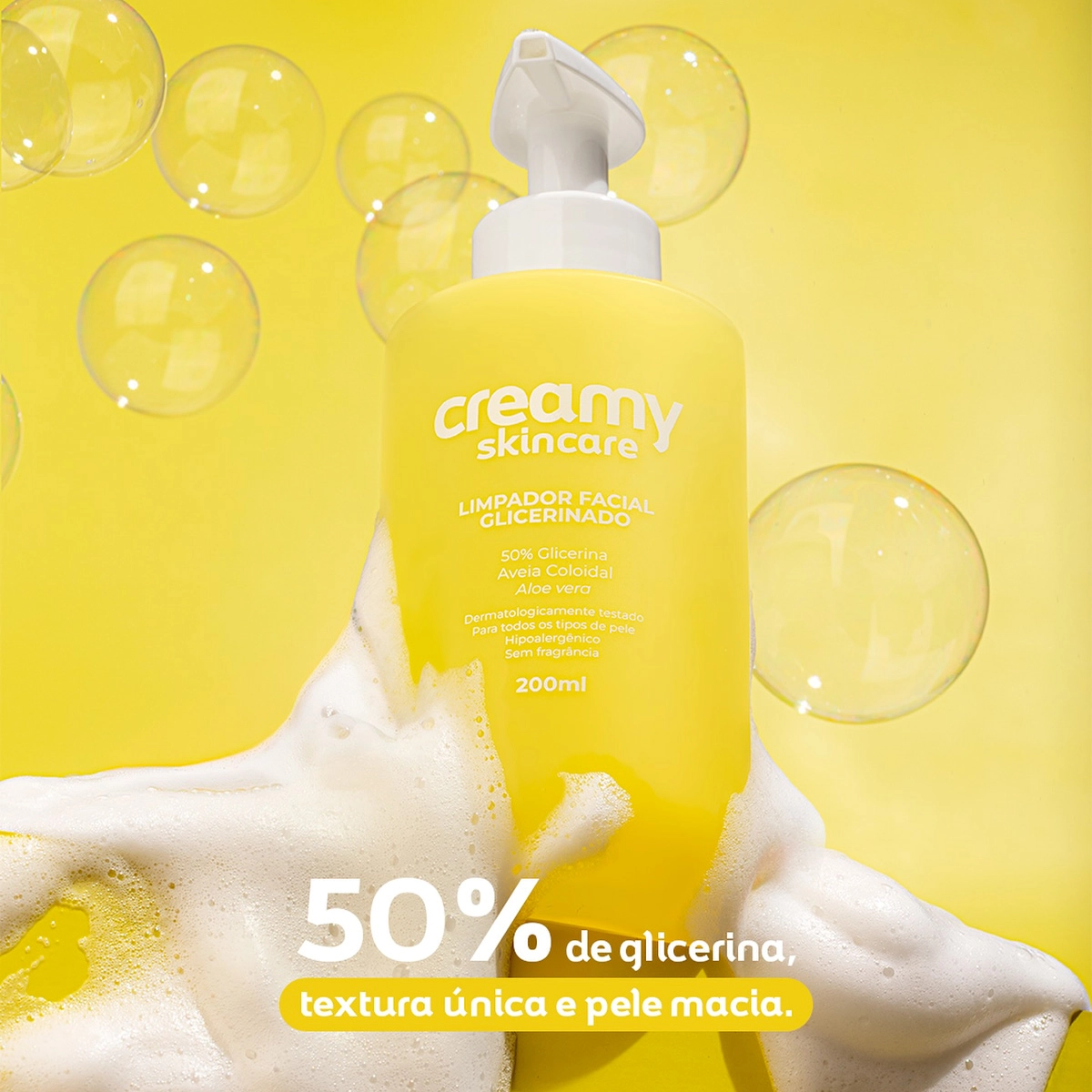 Produto: Kit Creamy Skincare Limpador Glicerinado Protetor Solar Retinal (4 produtos)