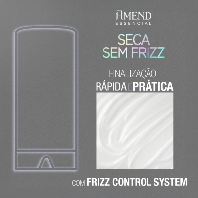 Leave-in Finalizador Amend Seca Sem Frizz 180g Kit com 3 Unidades Produto Leave-in Finalizador Amend Seca Sem Frizz 180g Kit com 3 Unidades