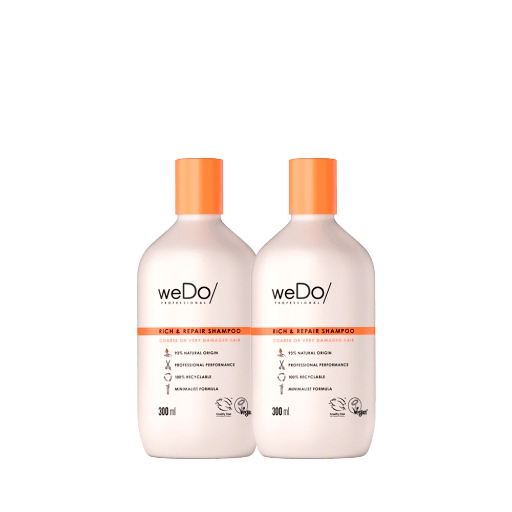 Kit WeDo Professional Rich & Repair - Shampoo 300ml (2 unidades) Produto: Kit WeDo Professional Rich & Repair - Shampoo 300ml (2 unidades)