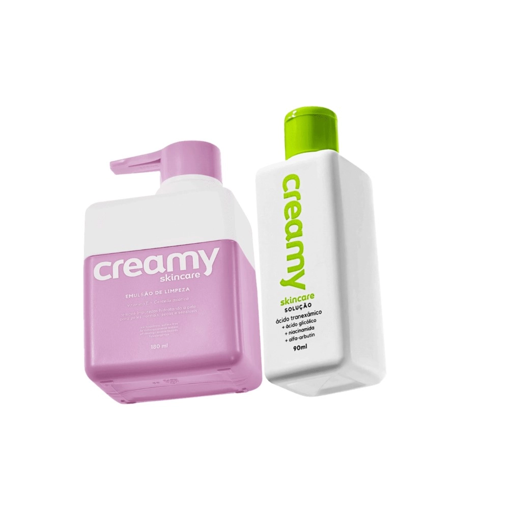 Produto: Kit Creamy Skincare Rotina Antiacne e Oleosidade para Pele Seca (6 Produtos)