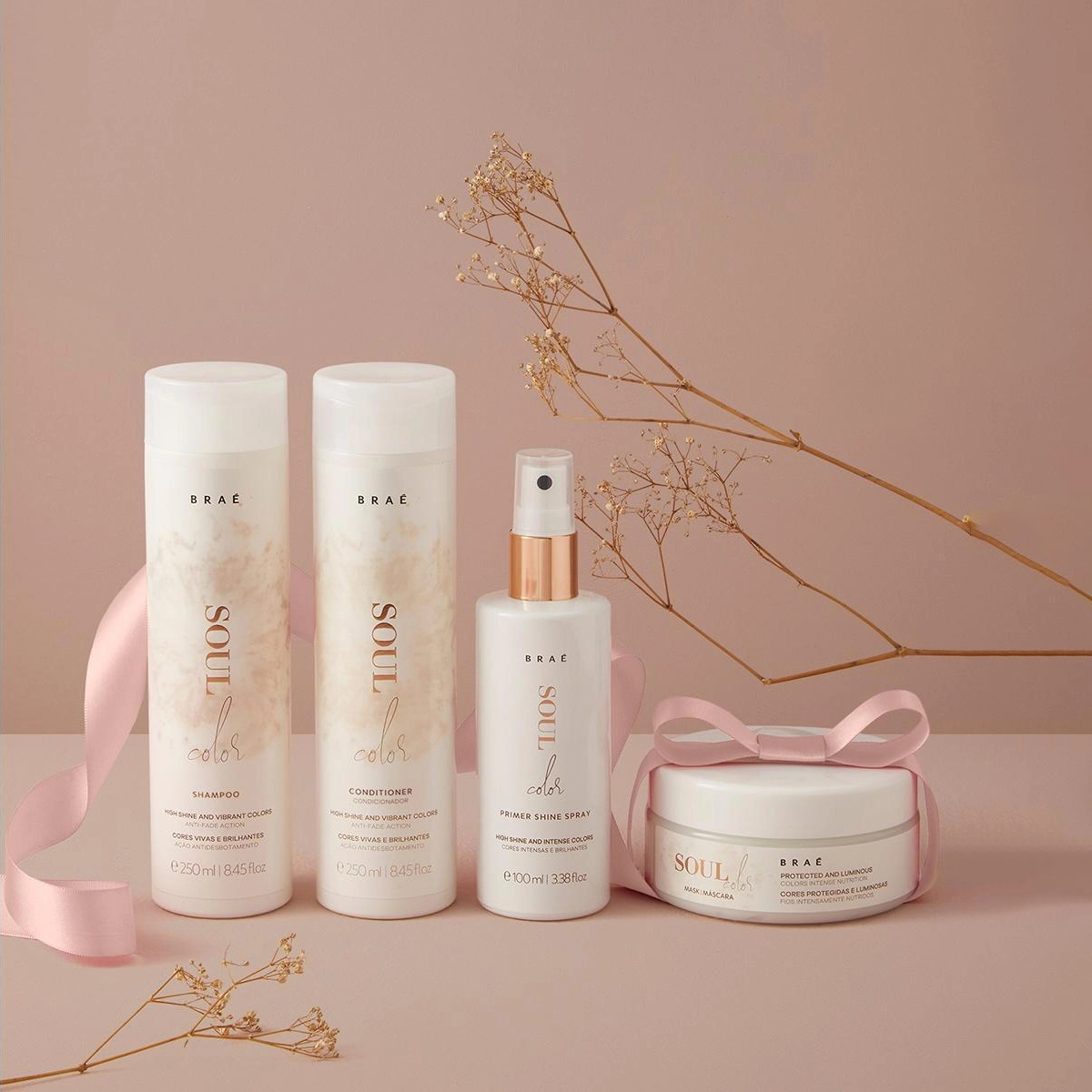 Produto: Kit Braé Soul Color Shampoo Máscara e Hair Protein (3 produtos)
