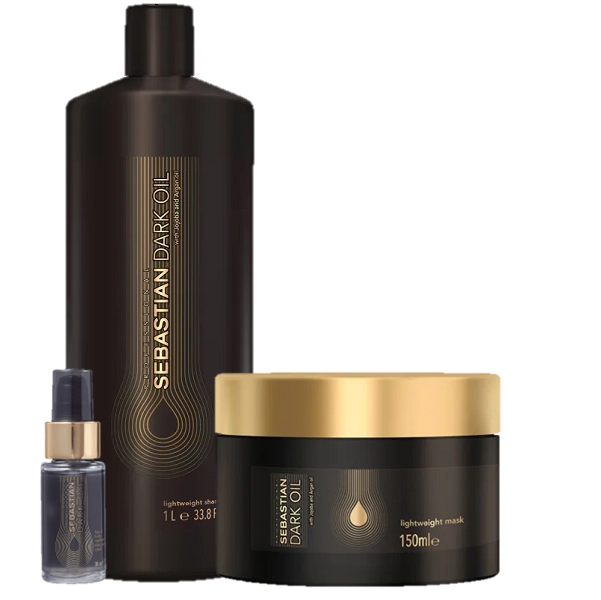 Kit Sebastian Professional Dark Oil Shampoo 1L Mascara 150ml e Oleo Capilar 30ml Produto: Kit Sebastian Professional Dark Oil Shampoo 1L Mascara 150ml e Oleo Capilar 30ml