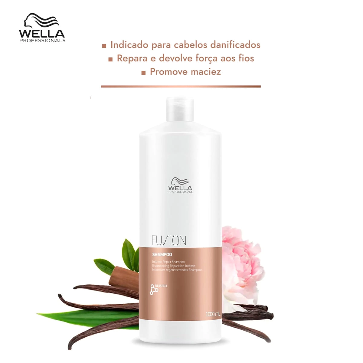 Produto: Kit Wella Professionals Fusion Shampoo 1 Litro e Máscara 150ml