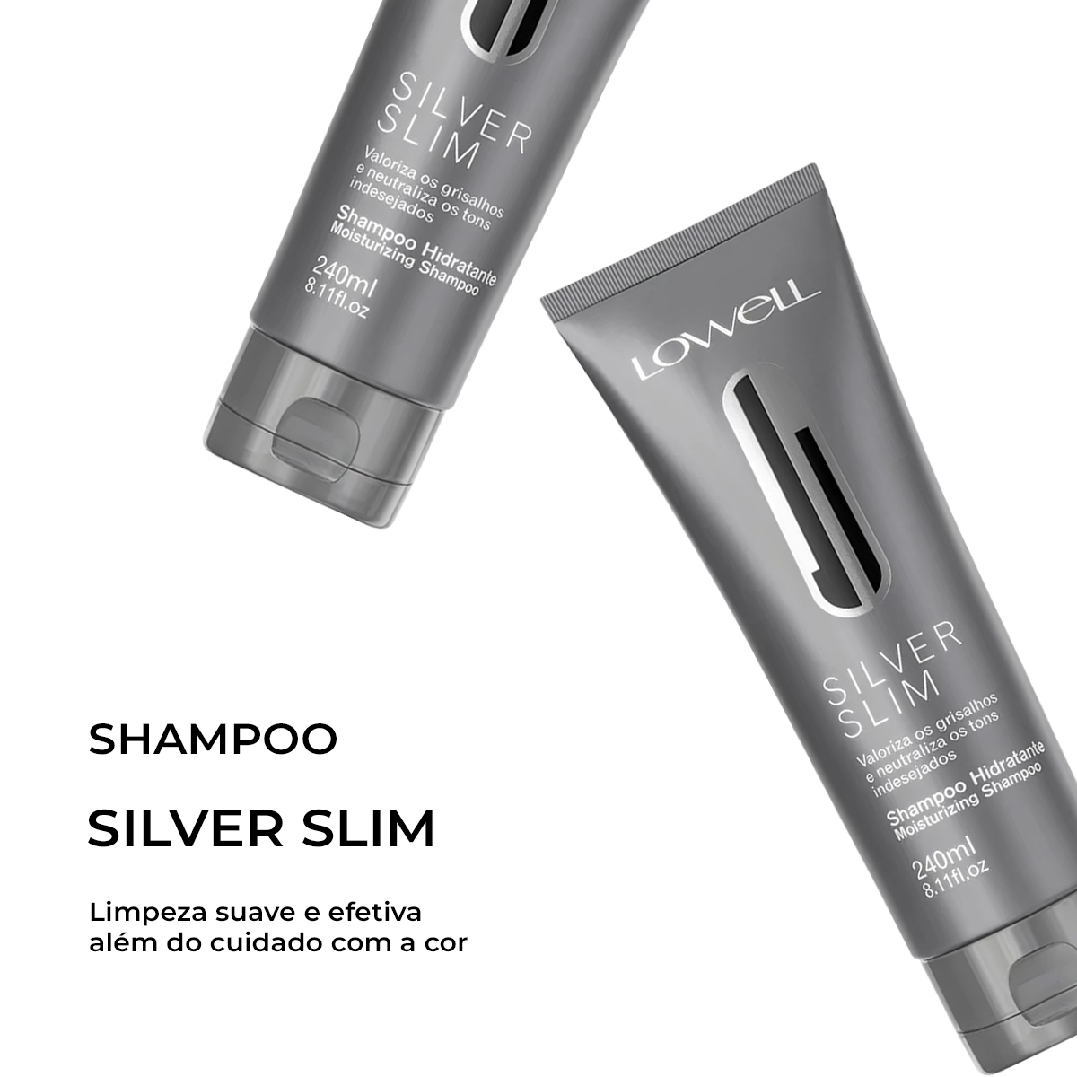 Produto: Kit Shampoo Silver Hidratante Slim Lowell 2 Unidades