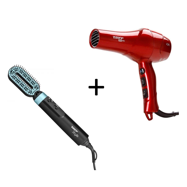 Produto: Kit Secador Red Ion 1900W 110V e Escova Secadora Style Taiff Elegance