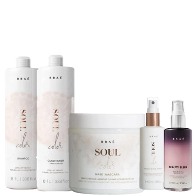 Produto: Braé Soul Color Duo 1L Prime Spray 100ml Mascara 500g e Beauty Sleep 100ml
