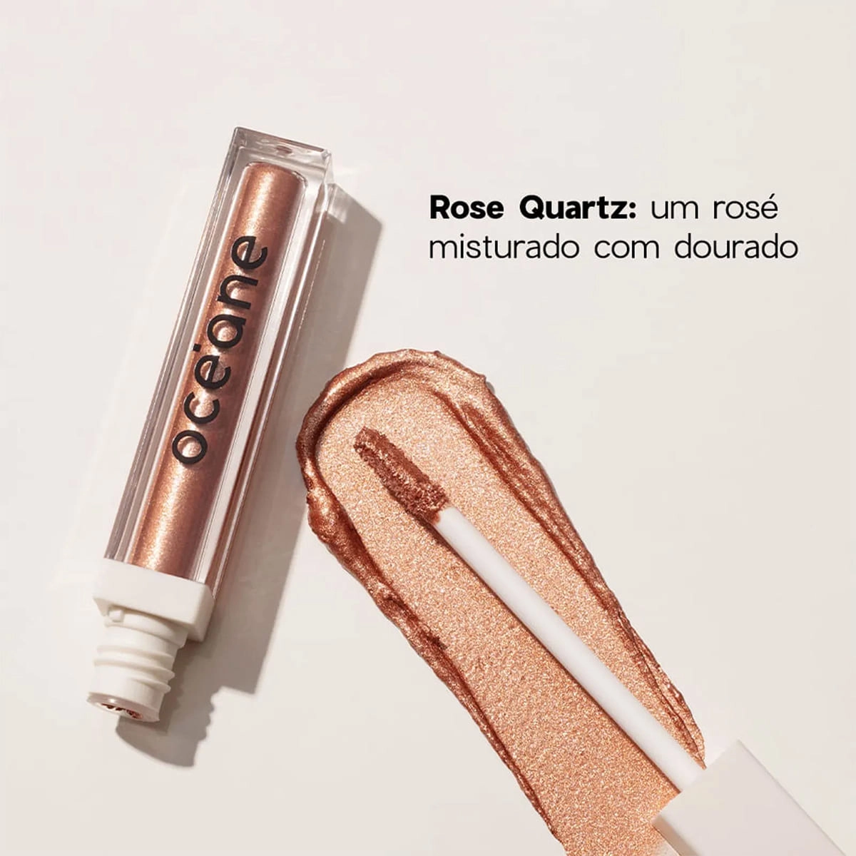 Produto: Sombra Líquida Shine And Glow Rose Quartz Océane Limited 4,2g