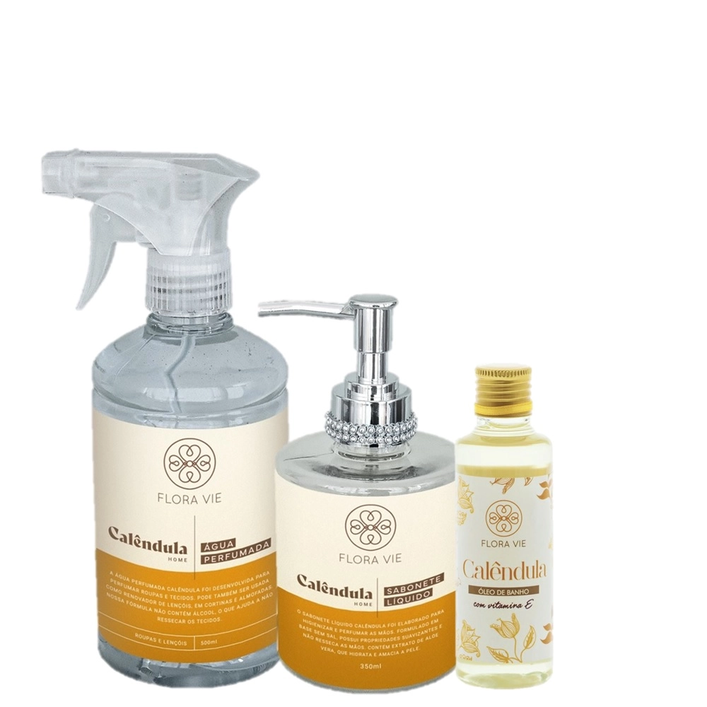 Produto: Kit Flora Vie Calendula Fragrantico e Pele Macia (3 Produtos)