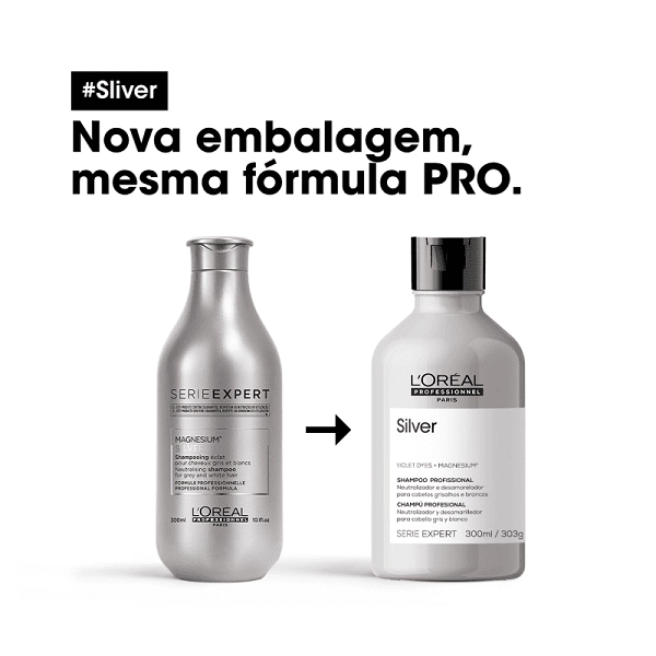 Shampoo Matizador Serie Expert Silver L'Oréal Professionnel 300ml Produto Shampoo Matizador Serie Expert Silver L'Oréal Professionnel 300ml