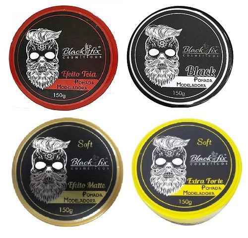 Produto: Kit Pomada Black Fix 18 unidades ( Escolher Tipos )