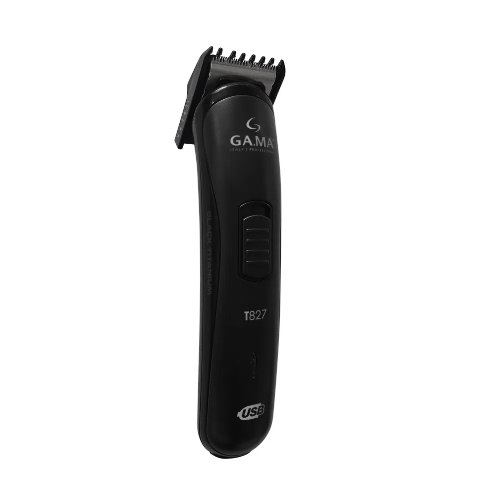 Produto: Máquina de Corte e Acabamento T827 Black Titanium USB Bivolt Ga.Ma Italy