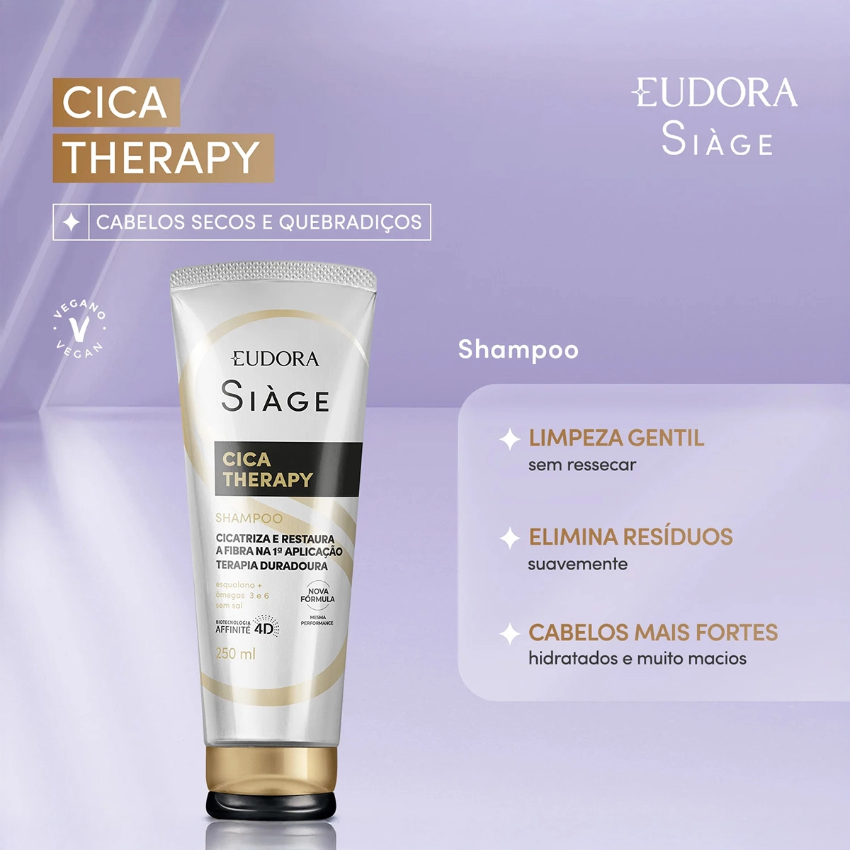 Produto: Kit Eudora Siàge Cica Therapy Shampoo Extra (2 unidades)