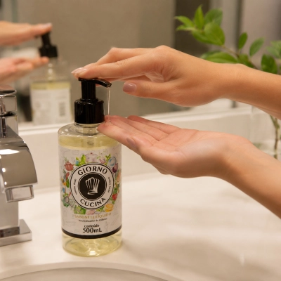 Kit Giorno Cucina Sabonete Líquido e Limpador Multiuso 2 Produtos Produto Kit Giorno Cucina Sabonete Líquido e Limpador Multiuso 2 Produtos