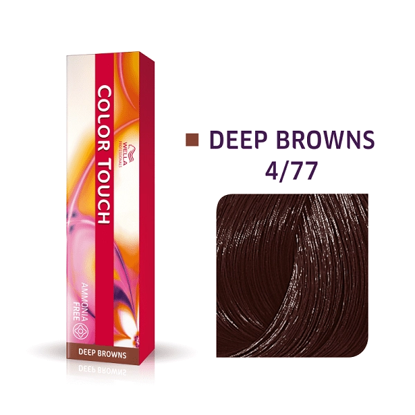 Produto: Tonalizante Color Touch 4/77 Castanho Médio Marrom Intenso Wella Professionals 60g