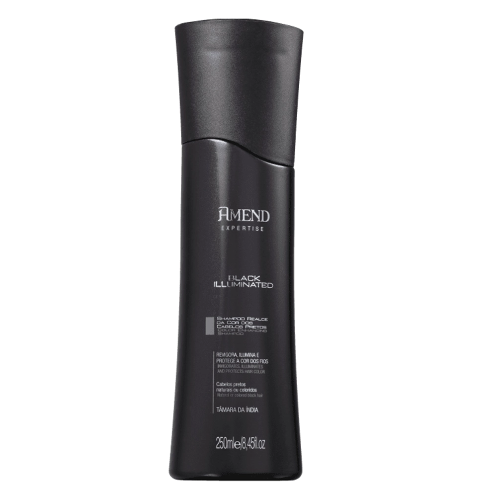 Produto: Amend Black Illuminated Realce da Cor Shampoo e Condicionador 250ml Oleo de Moringa 60ml e Oleo Marroquino 75ml