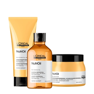 Produto: Kit NutriOil Shampoo 300ml Condicionador 200ml Máscara 500g L'Oréal Professionnel Serie Expert