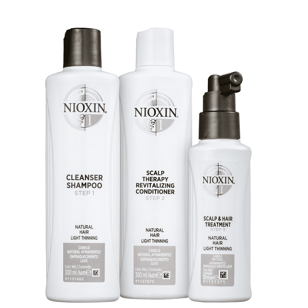 Produto: Nioxin Kit Sistema 1 300ml e Serum Anti Hair 70ml
