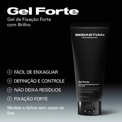 Gel Modelador Forte Sebastian Professional 200ml Produto Gel Modelador Forte Sebastian Professional 200ml