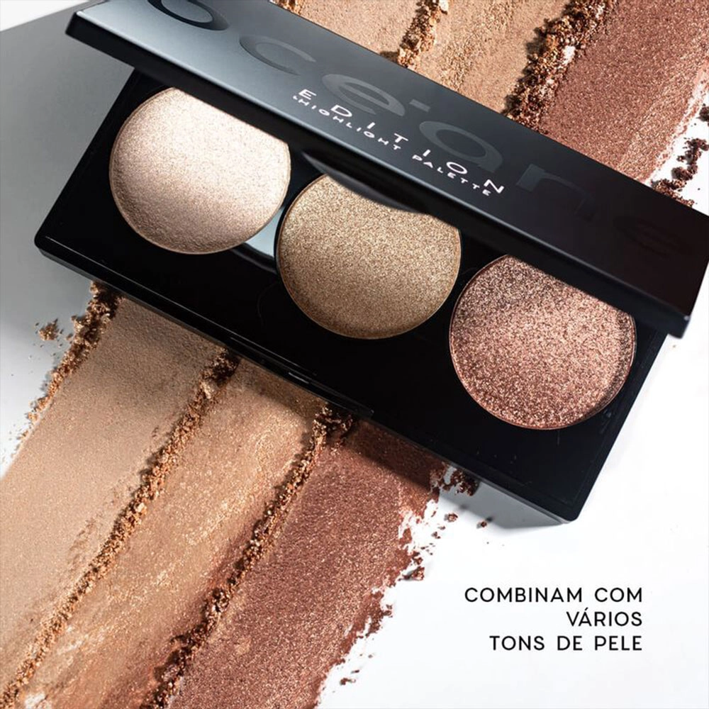 Produto: Kit Océane Edition Paleta Hightlight + Contour e Sombra Glorious (3 produtos)