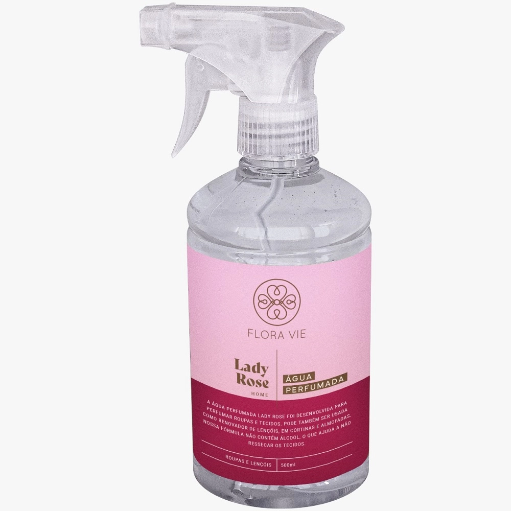Flora Vie Lady Rose Agua perfumada 500ml Produto: Flora Vie Lady Rose Agua perfumada 500ml