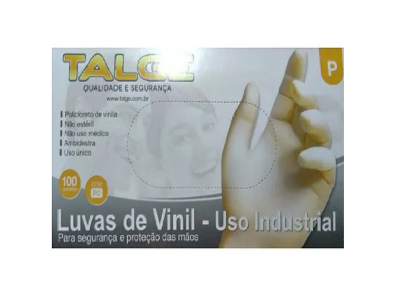 Luvas de Vinil Com Pò P 100 Unid Talge Produto: Luvas de Vinil Com Pò P 100 Unid Talge