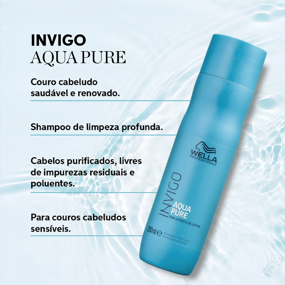 Kit Shampoo Antirresíduos Invigo Balance Aqua Pure 250ml e Óleo Oil Reflections 100ml Wella Produto Kit Shampoo Antirresíduos Invigo Balance Aqua Pure 250ml e Óleo Oil Reflections 100ml Wella