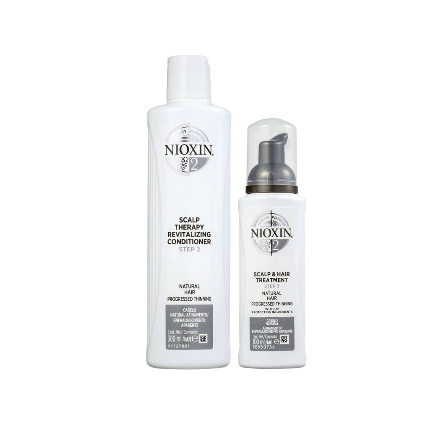 Produto: Kit Nioxin Sistema 2 Contra Afinamento Capilar (2 produtos)