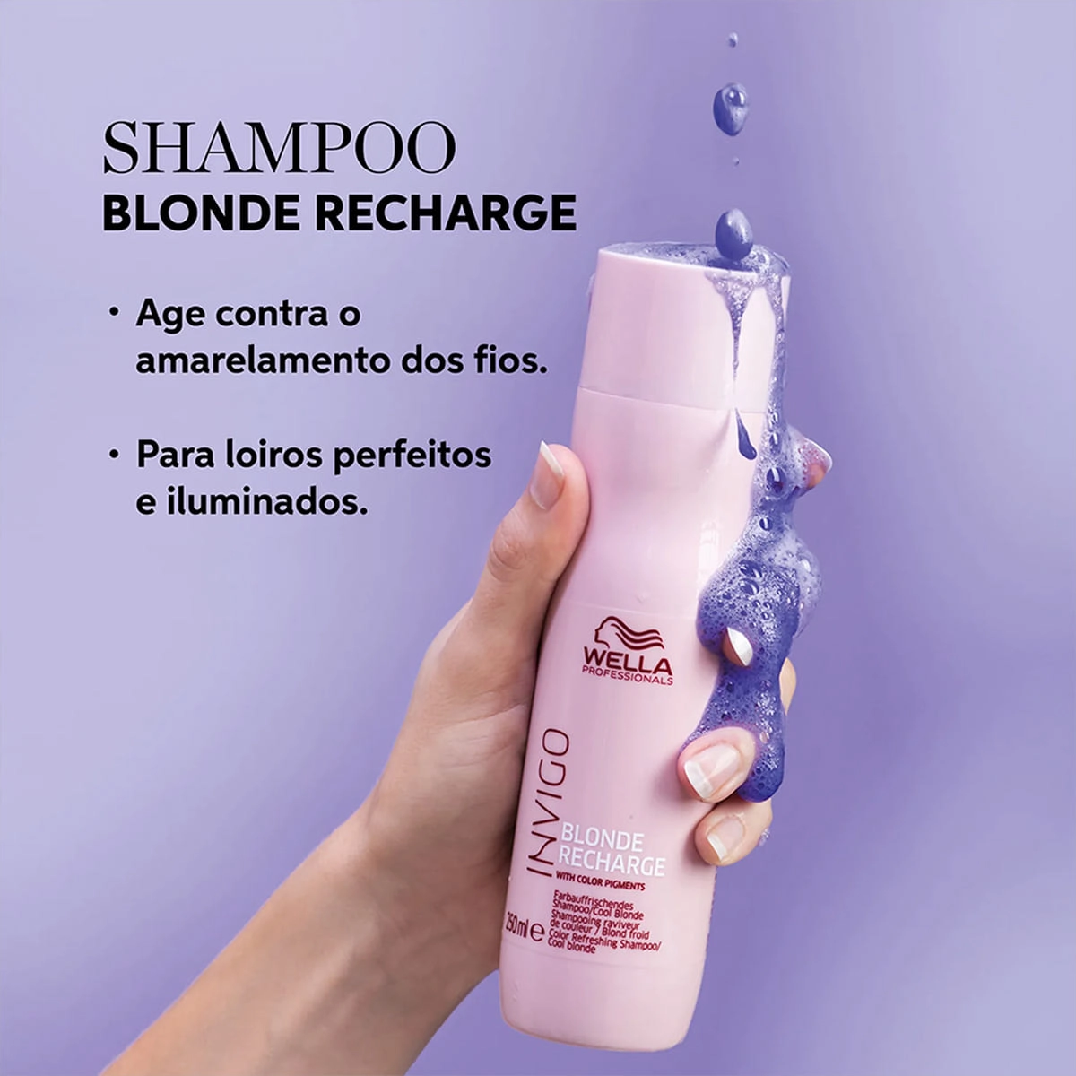 Produto: Shampoo Invigo Blonde Recharge Wella Professionals 250ml
