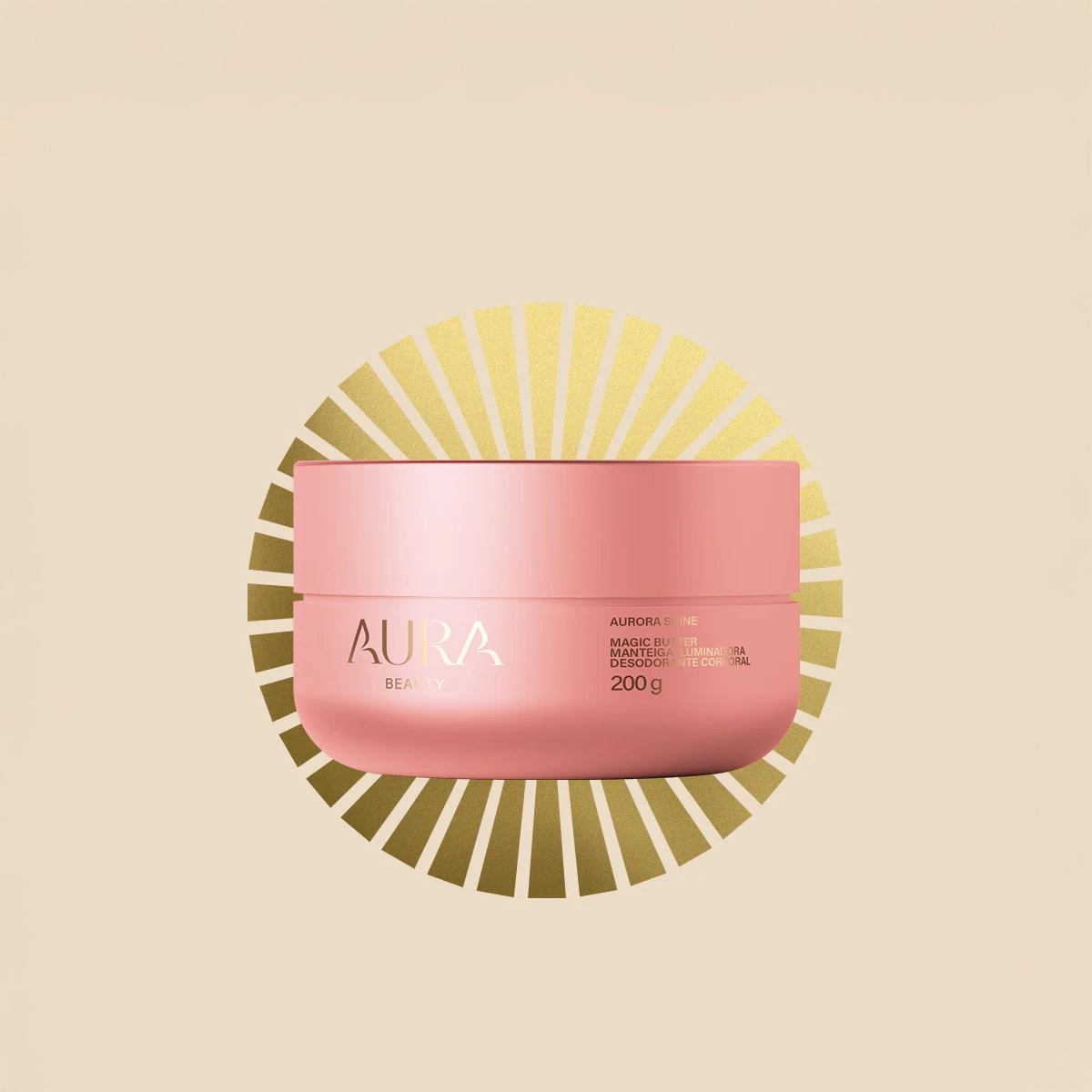 Produto: Manteiga Iluminadora Corporal Aurora Shine Aura Beauty Magic Butter 200g
