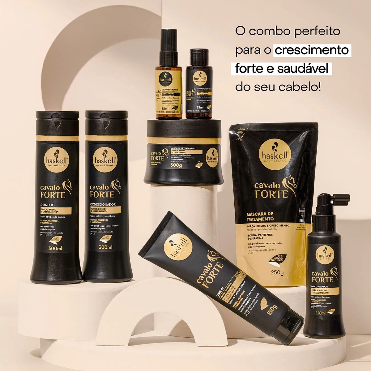 Tônico Ativador Haskell Cavalo Forte 120ml Produto Tônico Ativador Haskell Cavalo Forte 120ml