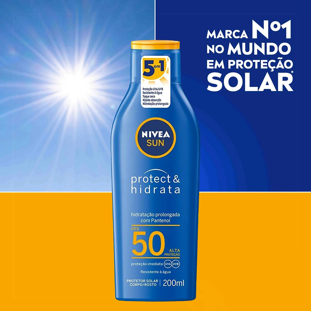 Produto: Protetor Solar Nivea Sun Protect E Hidrata Fps 50 200ml