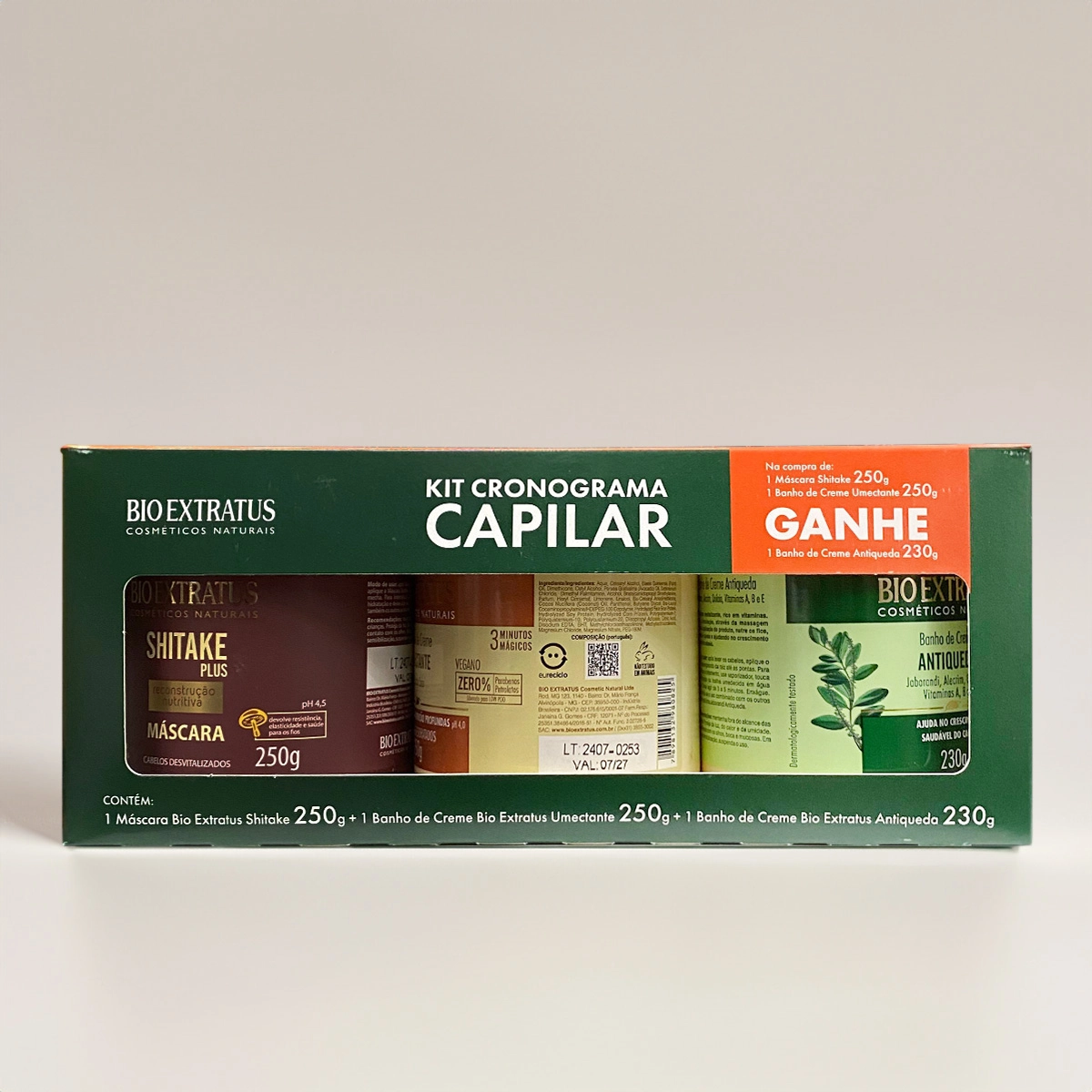 Produto: Bio Extratus Kit Cabelos Danificados Cronograma Capilar (3 produtos)