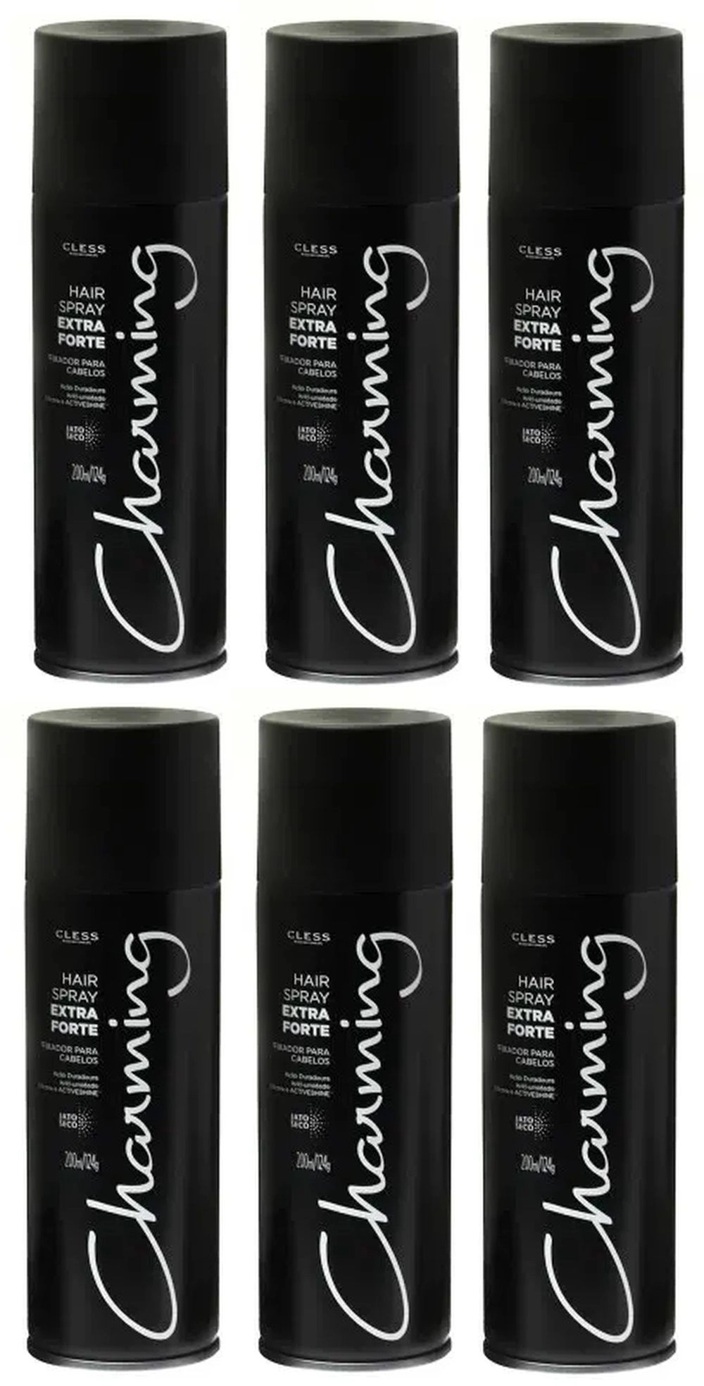 Produto: Hair Spray Charming Extra Forte 200ml - 6 Unidades
