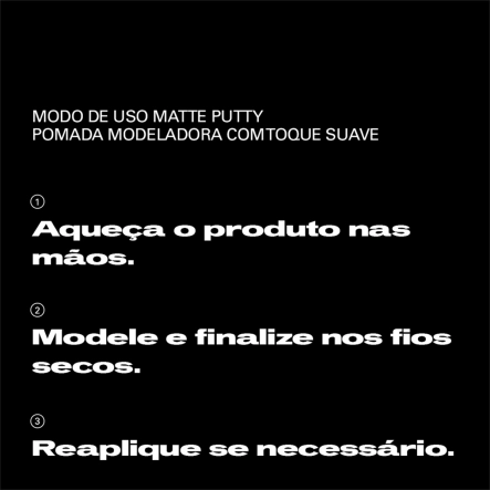 Sebastian Professional Matte Putty Soft Touch - Pasta Modeladora 75g Produto Sebastian Professional Matte Putty Soft Touch - Pasta Modeladora 75g