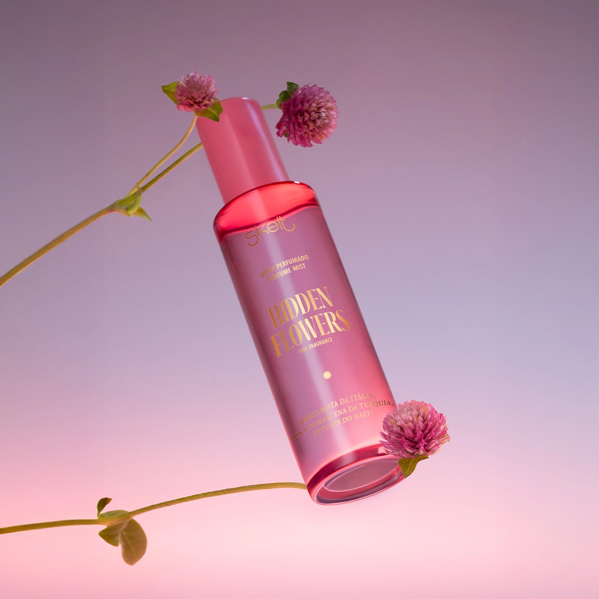 Produto: Perfume Mist Body Splash Hidden Flowers Skelt Cosmetics 100ml