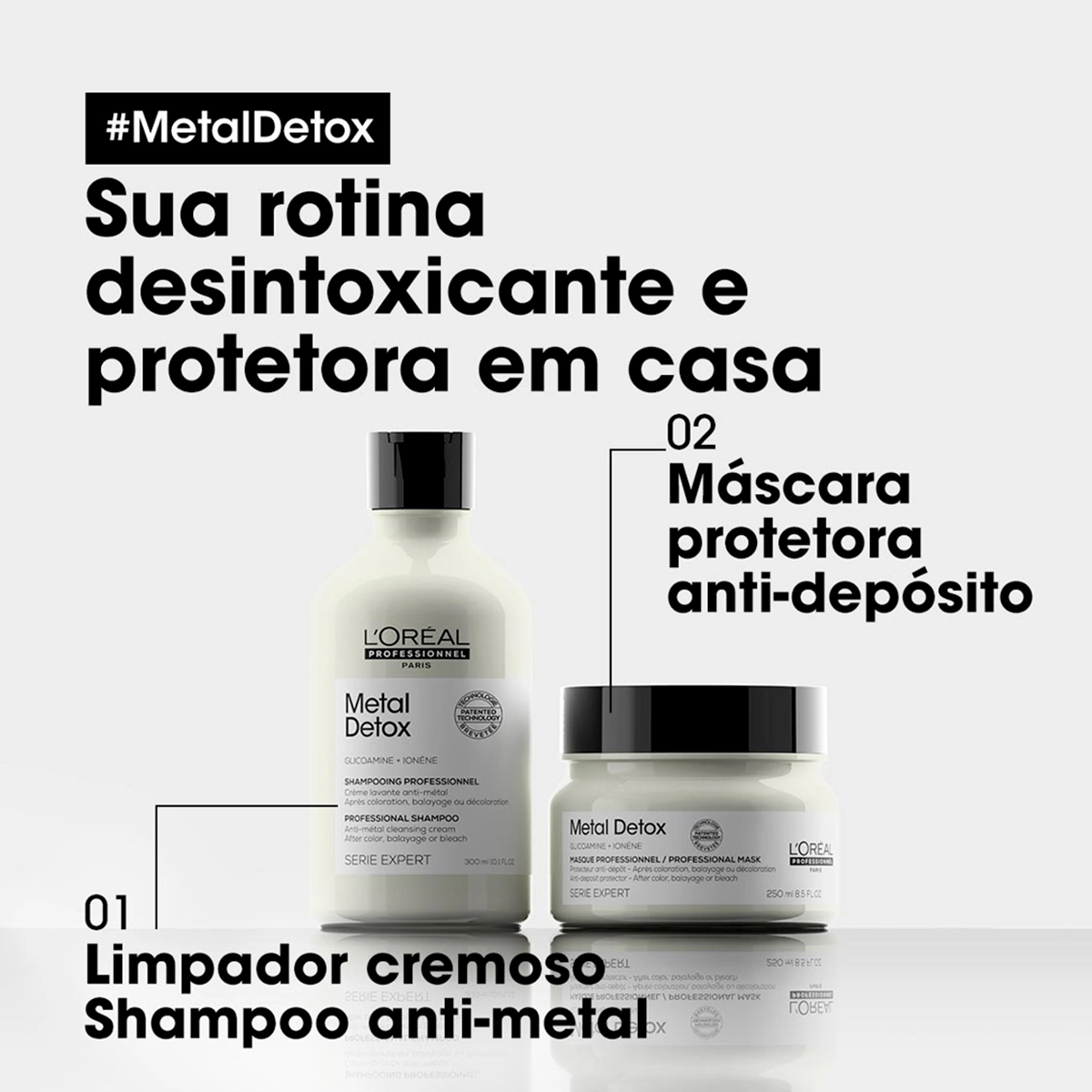 Produto: L'Oréal Professionnel Serie Expert Metal Detox Kit Shampoo e Máscara