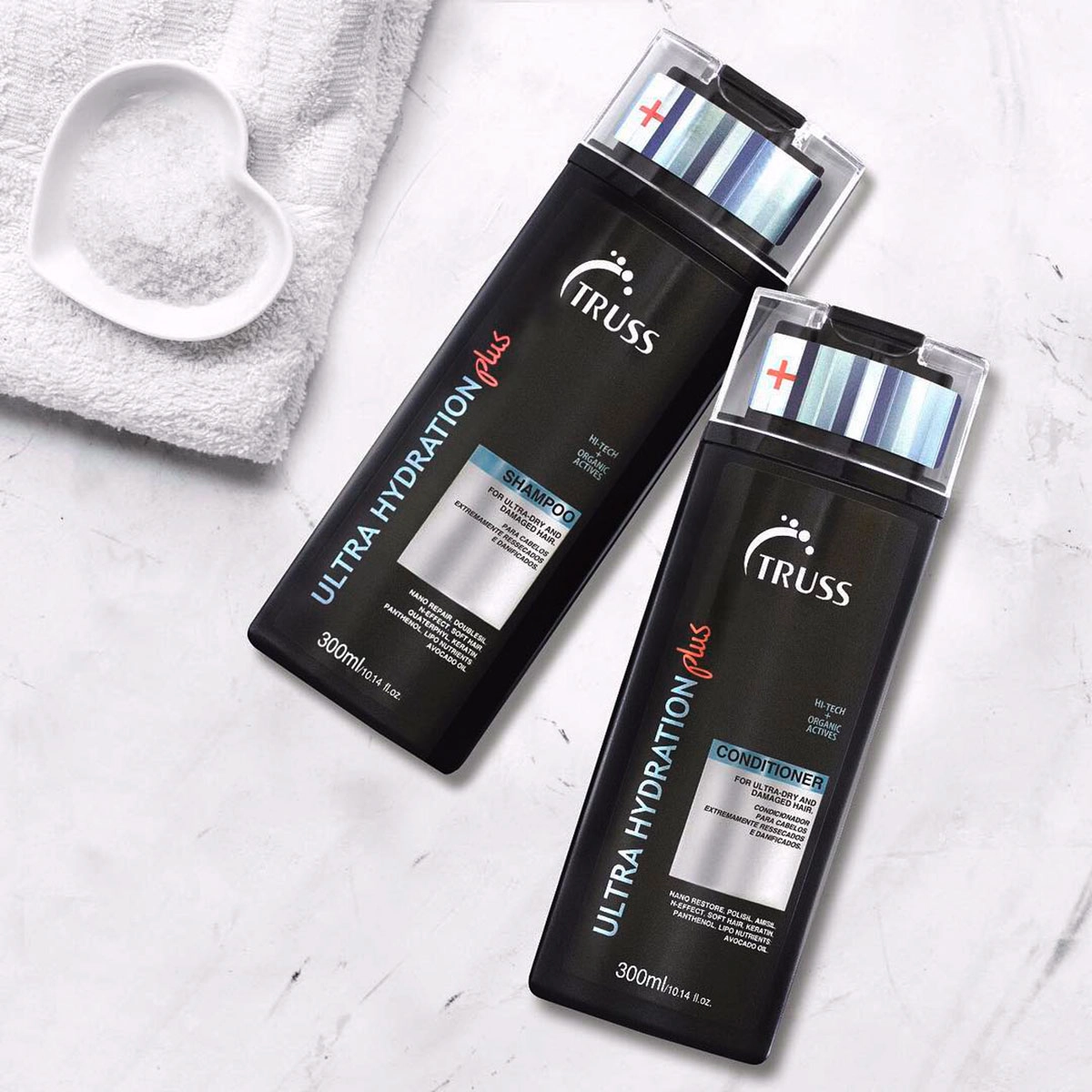 Produto: Kit Truss Ultra Hydration Plus Shampoo Condicionador Specific Máscara Uso Obrigatório e Hair Protector (5 produtos)