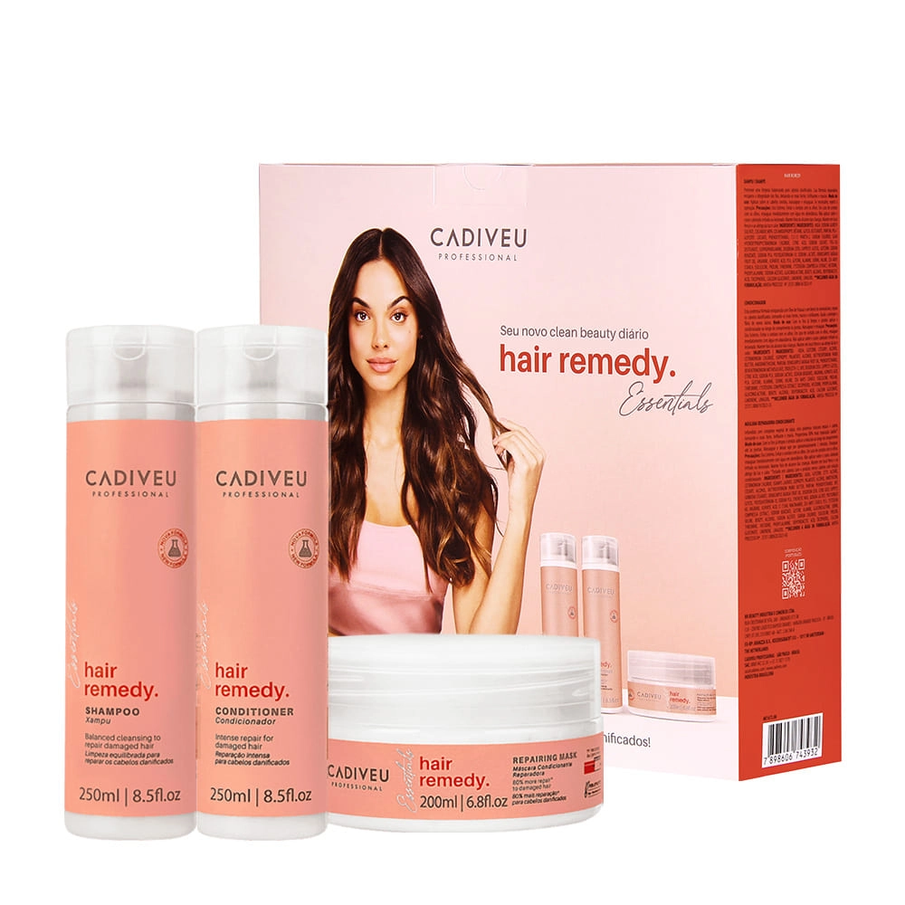 Produto: Cadiveu Hair Remedy Kit Reparação e Proteção Home Care (3 produtos)