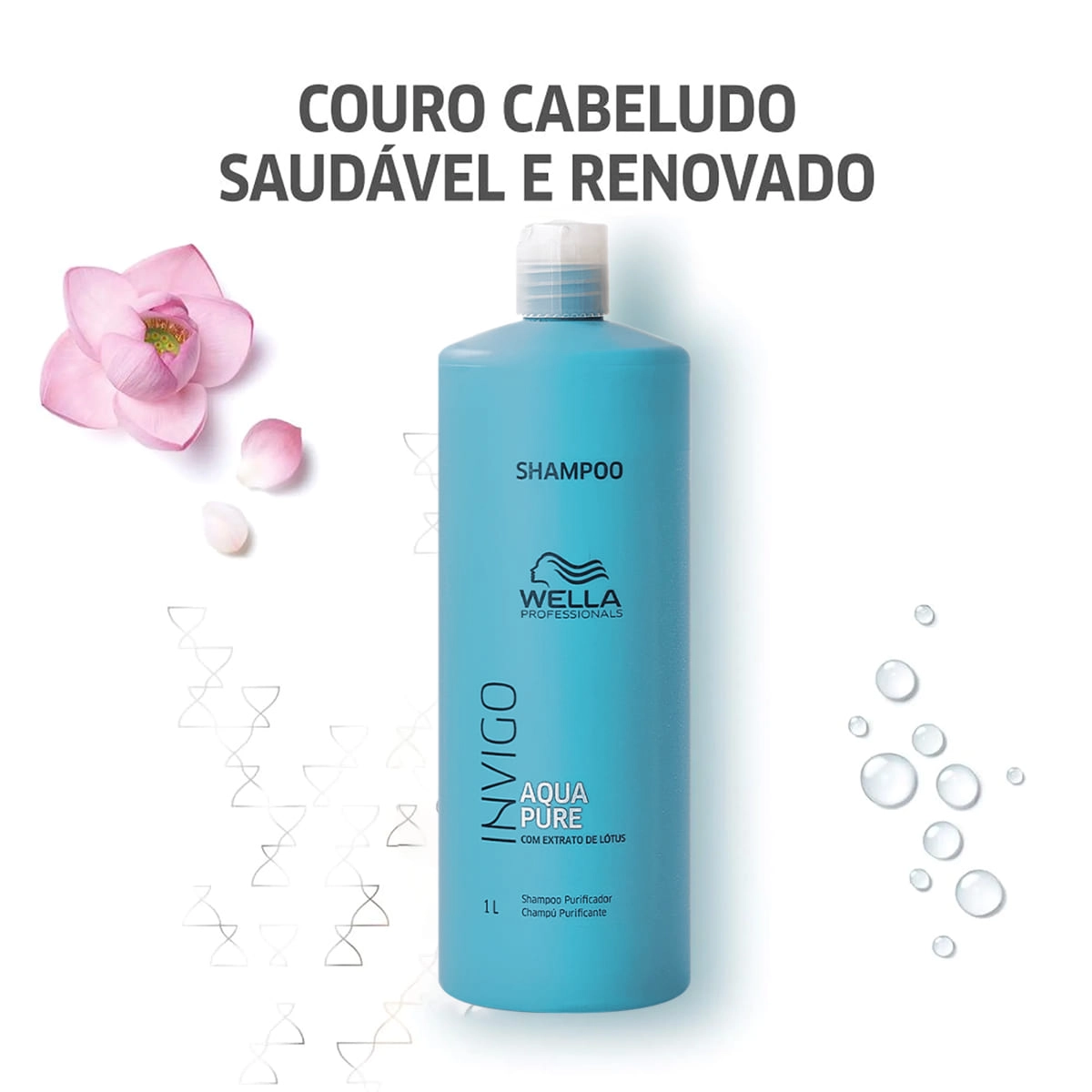 Produto: Shampoo Aqua Pure Wella Professionals Invigo 1 Litro