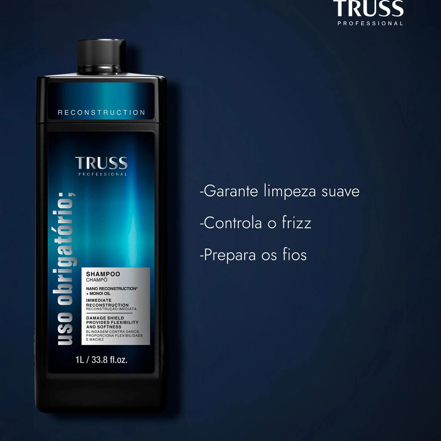 Produto: Shampoo Uso Obrigatório Reconstruction Refil Truss 1L