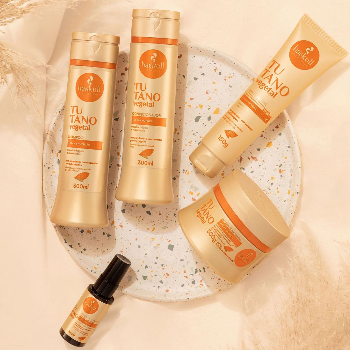 Produto: Kit Haskell Tutano Shampoo Leave-in Lamelar Máscara Óleo (4 produtos)