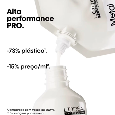Produto: Shampoo Metal Detox Refil L'Oréal Professionnel Serie Expert 500ml