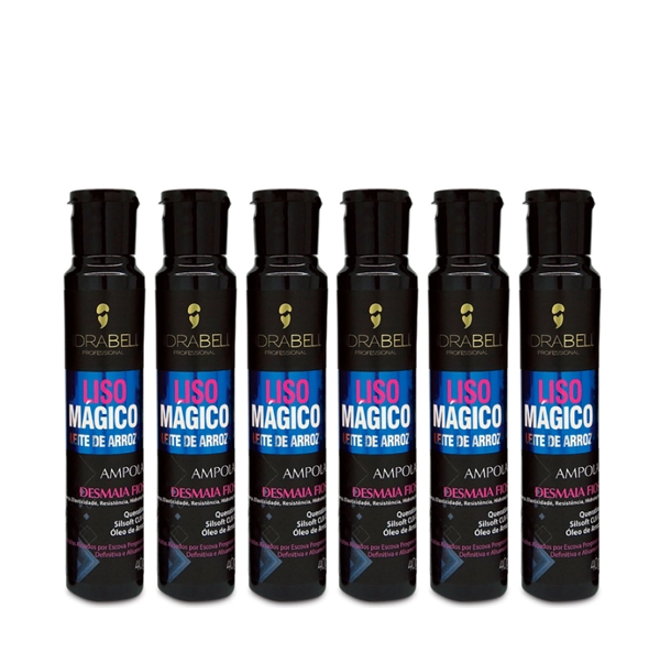 Produto: Hidrabell Ampola Liso Mágico Leite de Arroz 40ml 6 Unidades