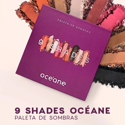 Produto: Kit Paleta de Sombras Purple 9 Shades e Iluminador Océane Edition Highlight 2 Produtos