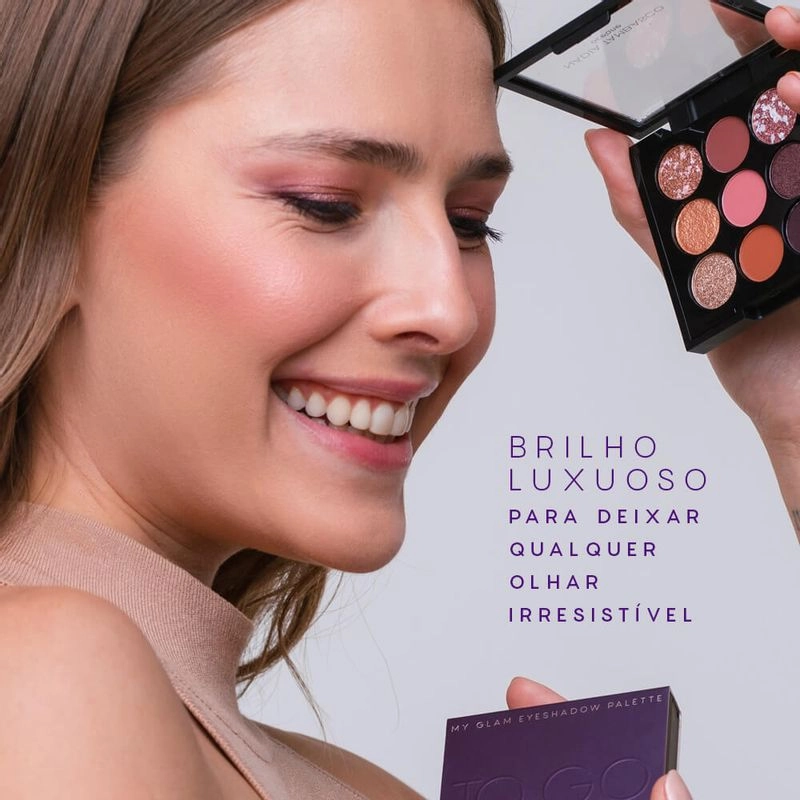 Paleta de Sombras My Glam To Go Nadia Tambasco Océane 7,2g Produto Paleta de Sombras My Glam To Go Nadia Tambasco Océane 7,2g